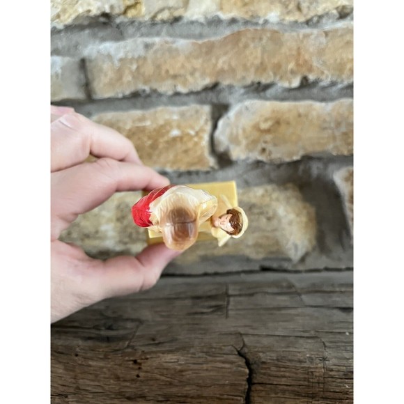 Vintage Plastic 1st Holy Communion Cake Topper Girl & Jesus Figure Original Box - Picture 7 of 10